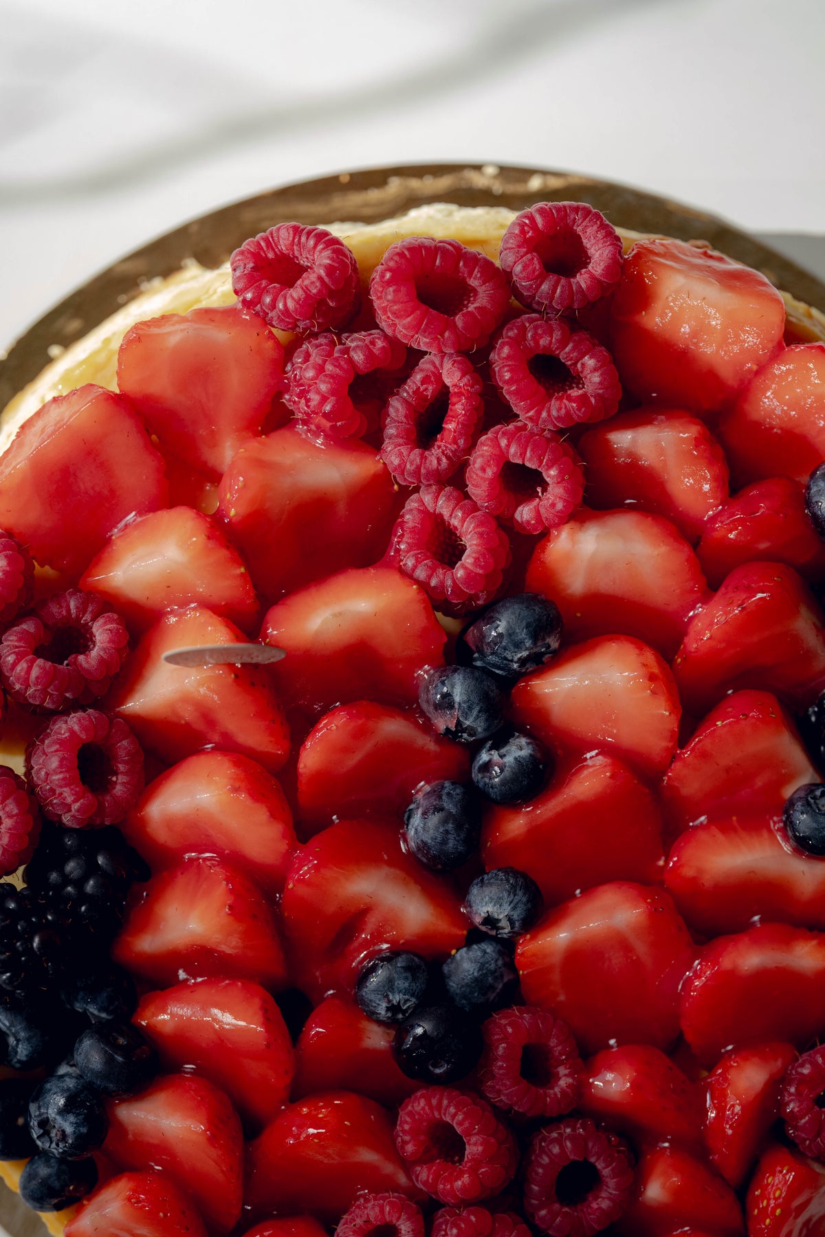 Ganze Torte Gebackene Topfentorte