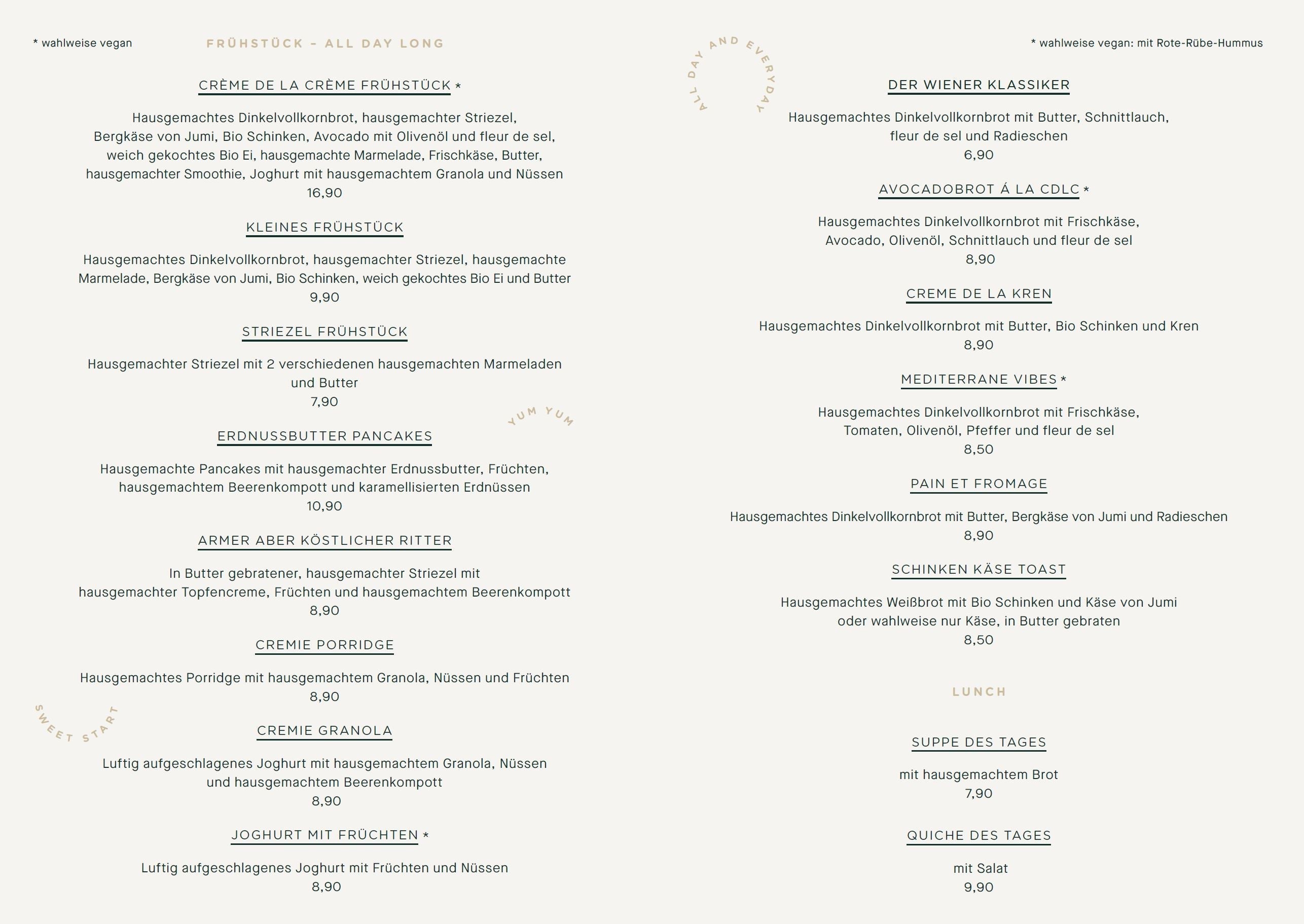 <h1 style="color:#F5F4F0;">Lunch</h1>