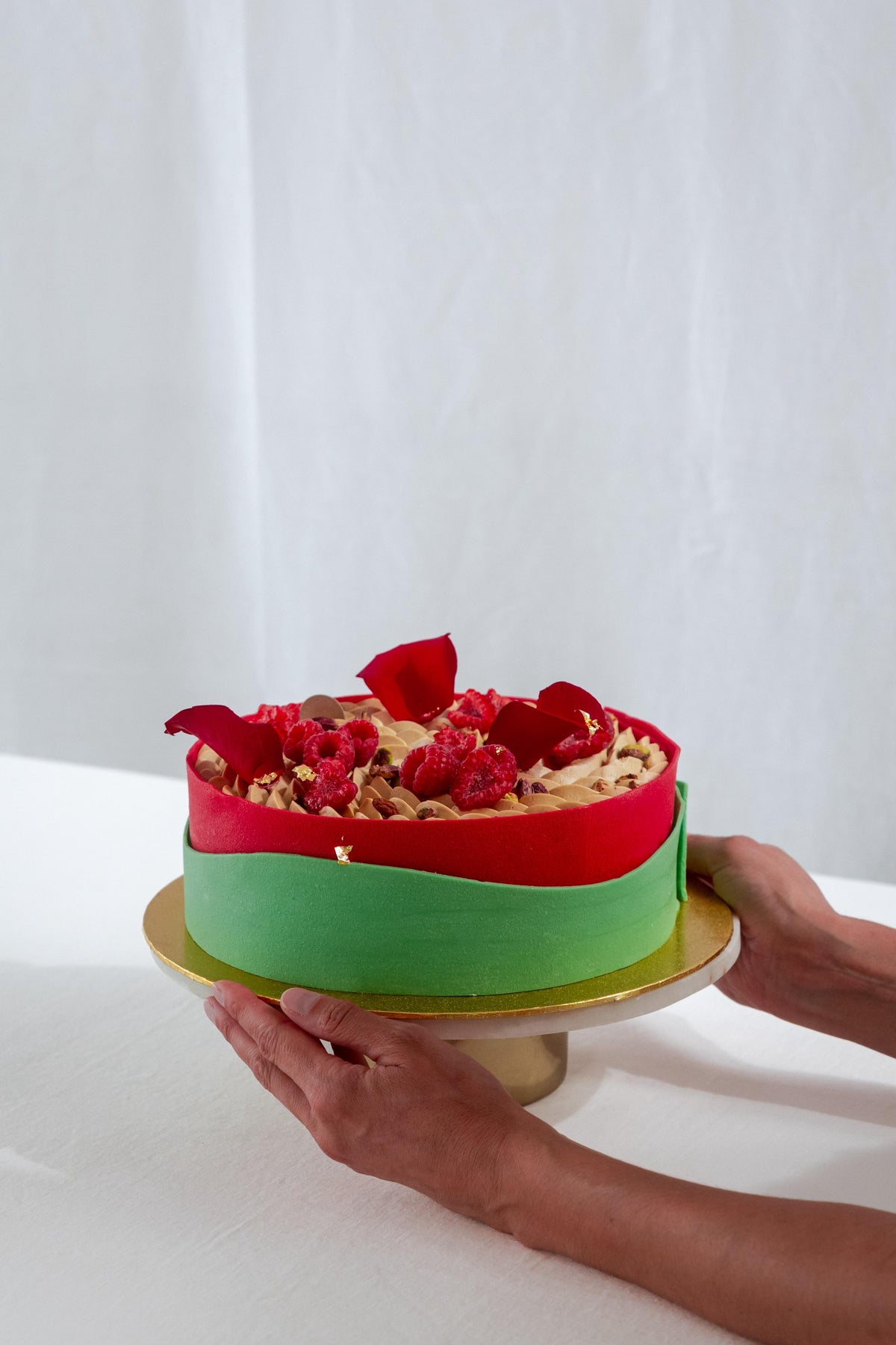 Hochzeitstorte Pistazien Dacquoise