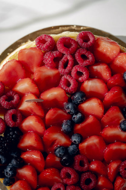 Ganze Torte Gebackene Topfentorte