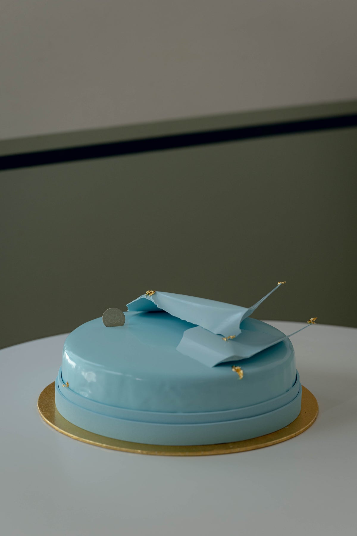 Tauftorte blau