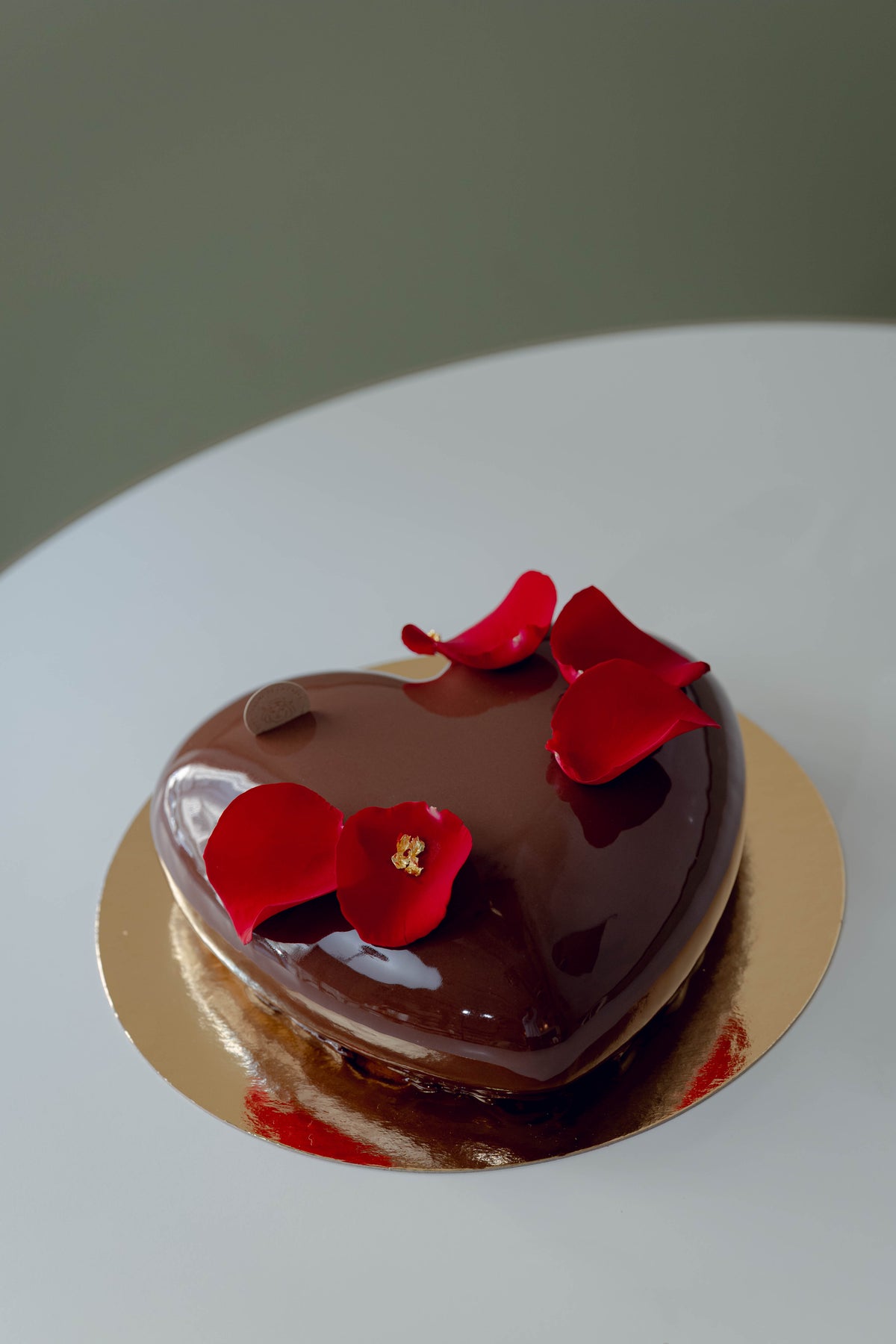 Ganze Torte Mousse au Chocolat Herz