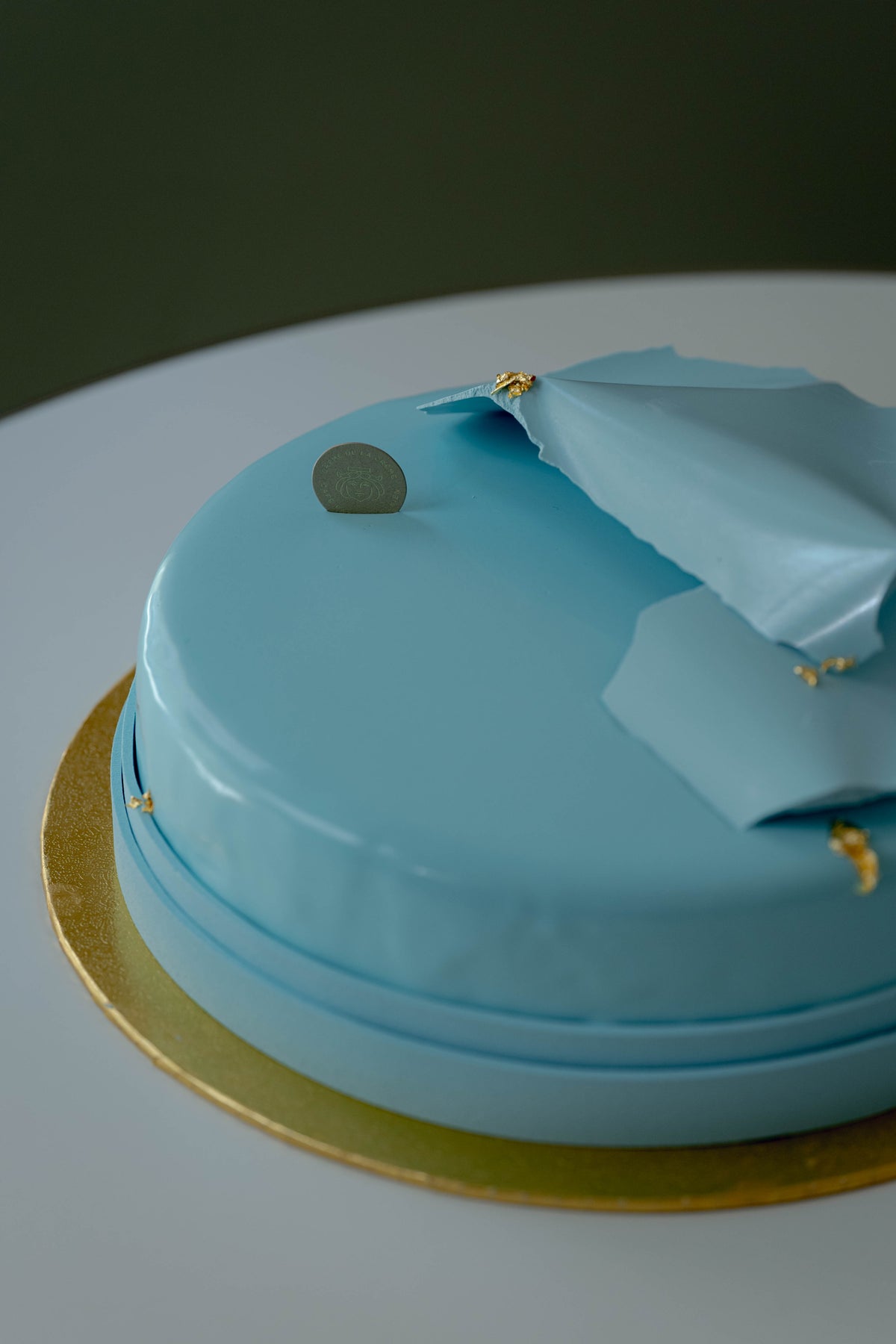 Tauftorte blau