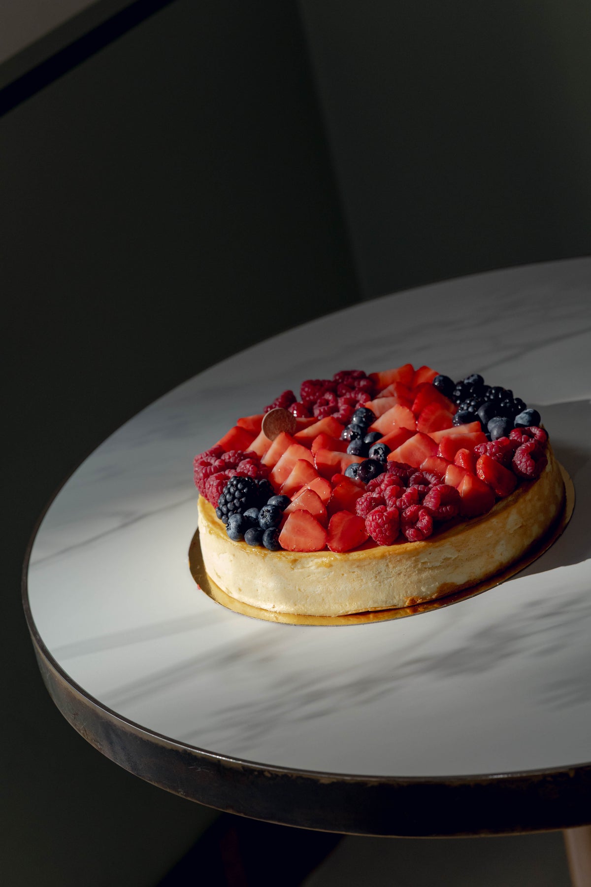 Ganze Torte Gebackene Topfentorte