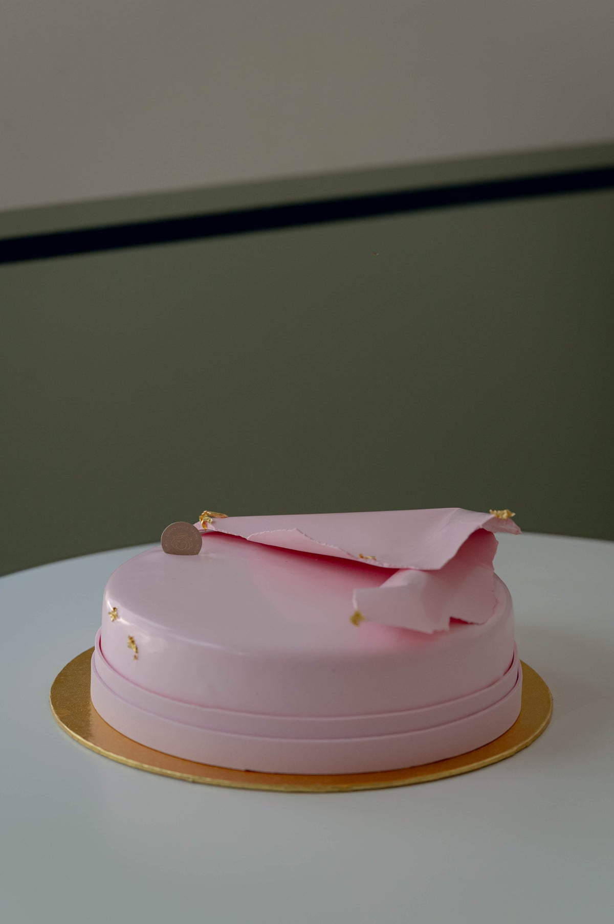 Tauftorte rosa