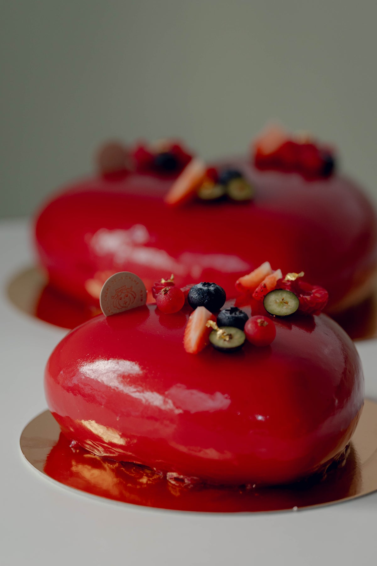 Ganze Torte Erdbeer-Vanille Herz