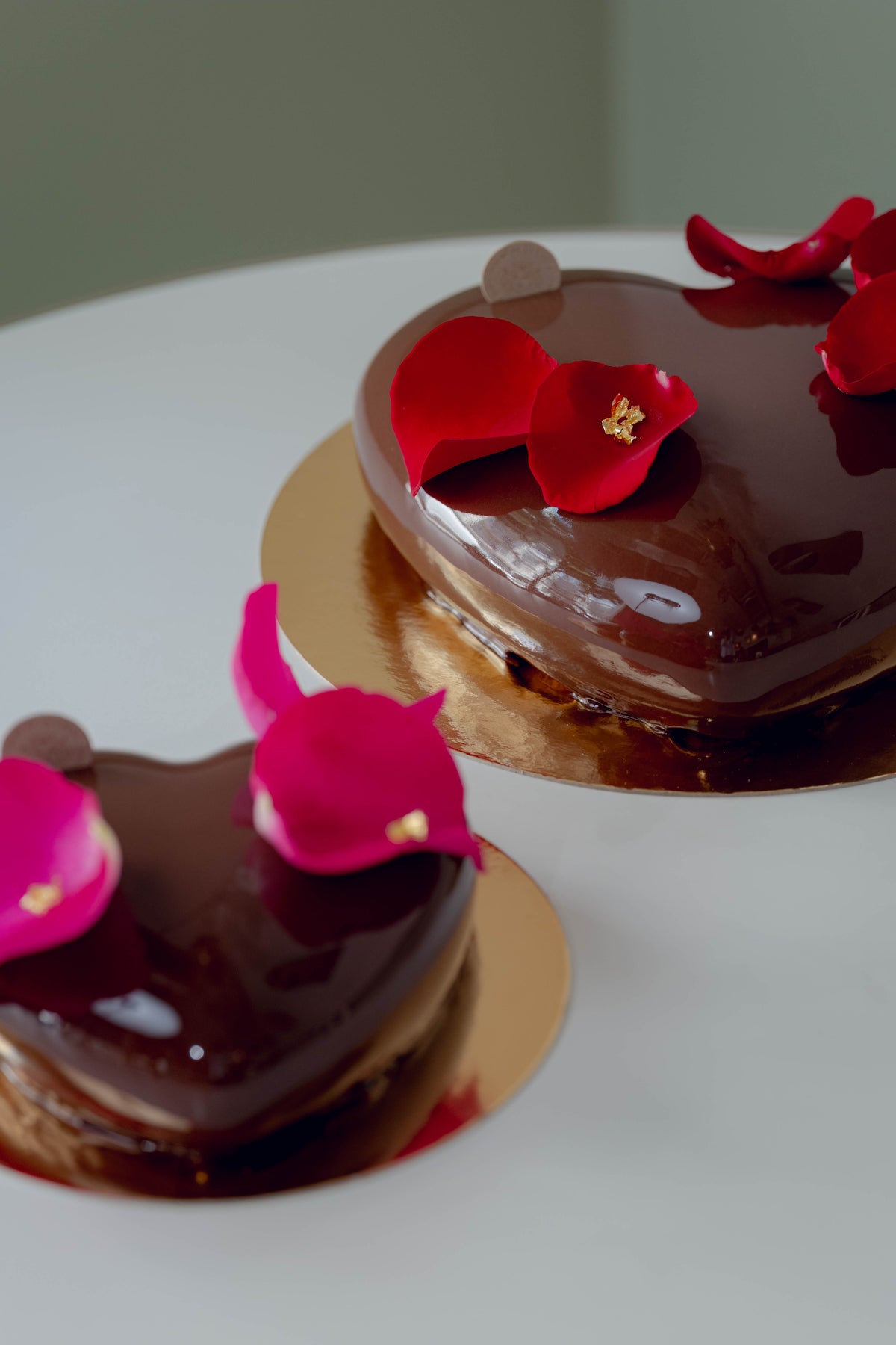 Ganze Torte Mousse au Chocolat Herz