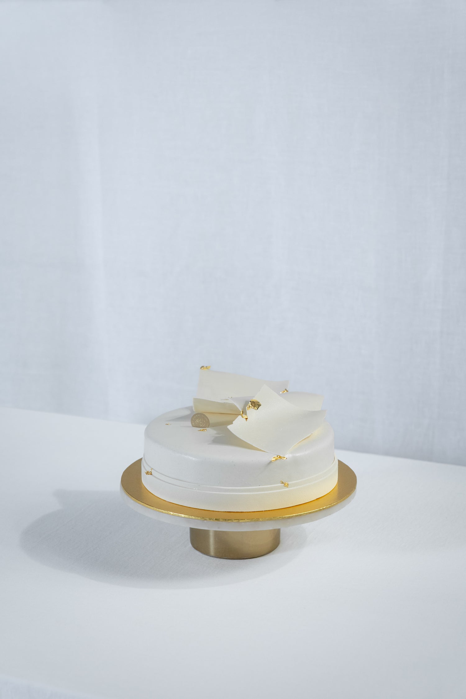 Hochzeitstorte mit zartem Schokolade Dekor